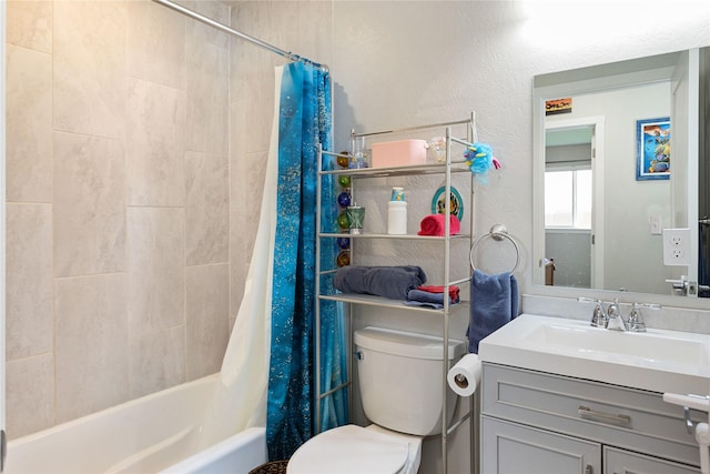 435 6th Ave NW, Ronan, MT 59864 - bathroom with toilet, shower / tub combo with curtain, and vanity