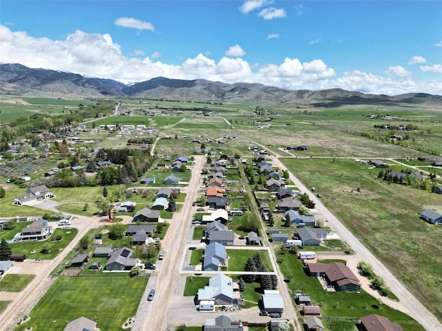 506 Centennial Dr, Sheridan, MT 59749 - aerial overview of property's location featuring a mountain backdrop