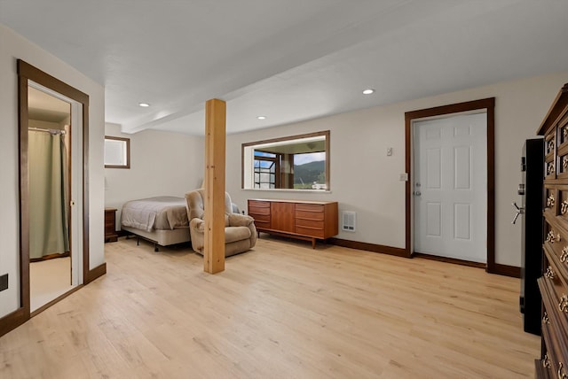209 Caps Rd, Kalispell, MT 59901 - bedroom with light wood finished floors and recessed lighting
