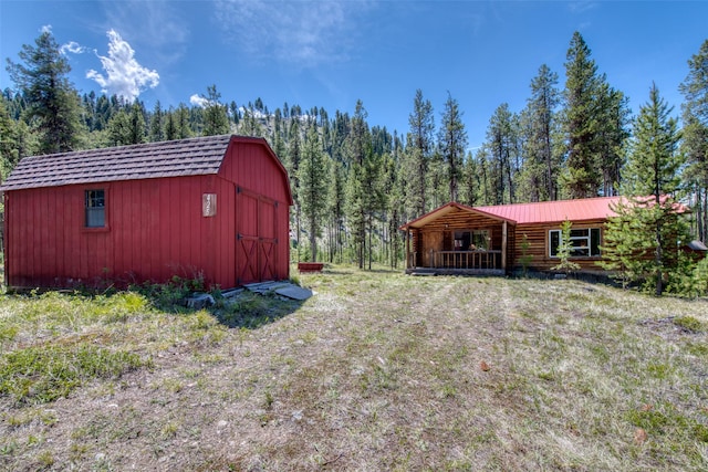 425 S O St, Sula, MT 59871 - view of yard featuring a wooded view