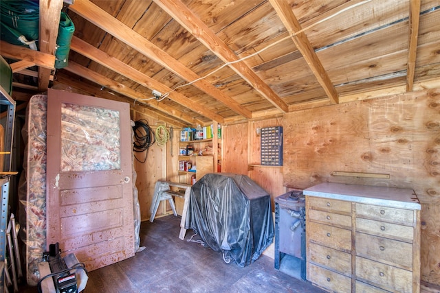 425 S O St, Sula, MT 59871 - bedroom featuring wood ceiling