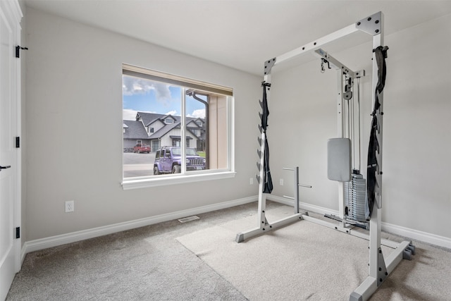 15276 Tyson Way, Frenchtown, MT 59834 - workout area featuring carpet and baseboards