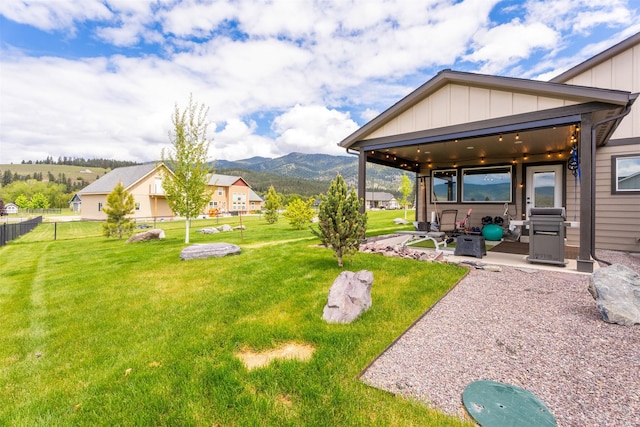 15276 Tyson Way, Frenchtown, MT 59834 - view of yard with a patio and a mountain view