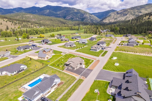 15276 Tyson Way, Frenchtown, MT 59834 - aerial perspective of suburban area featuring a mountain backdrop