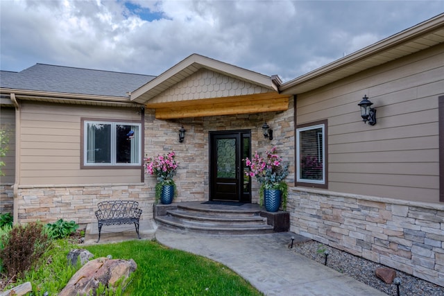 700 Airfield Rd, Libby, MT 59923 - view of exterior entry with stone siding