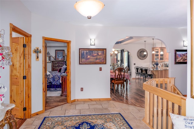 700 Airfield Rd, Libby, MT 59923 - entryway with arched walkways and baseboards