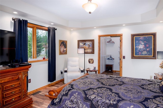 700 Airfield Rd, Libby, MT 59923 - bedroom with wood finished floors, recessed lighting, and baseboards