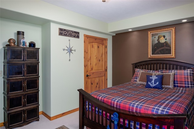 700 Airfield Rd, Libby, MT 59923 - carpeted bedroom featuring baseboards and recessed lighting