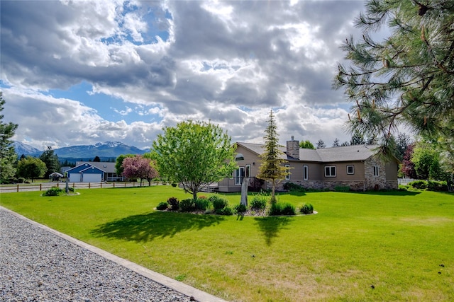 700 Airfield Rd, Libby, MT 59923 - view of yard with a mountain view