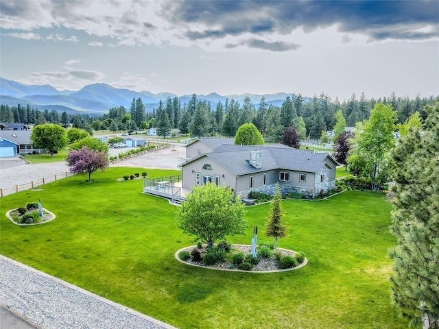 700 Airfield Rd, Libby, MT 59923 - view from above of property with a mountainous background