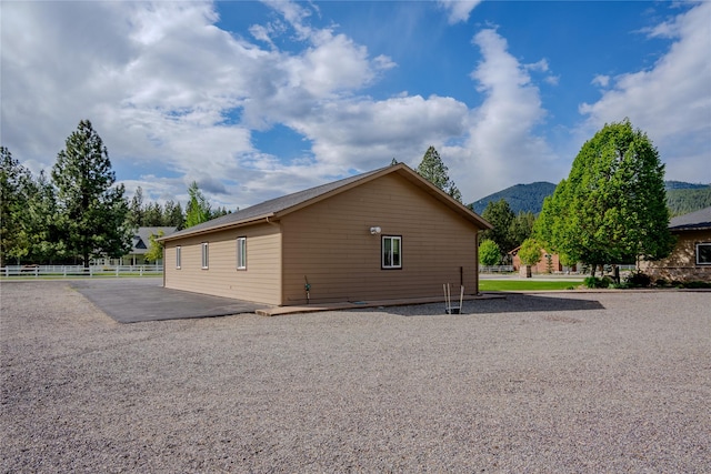 700 Airfield Rd, Libby, MT 59923 - view of home's exterior featuring a mountain view