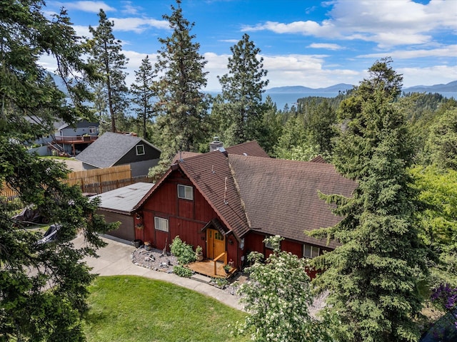 33893 Redgate Dr, Bigfork, MT 59911 - view of subject property with mountains