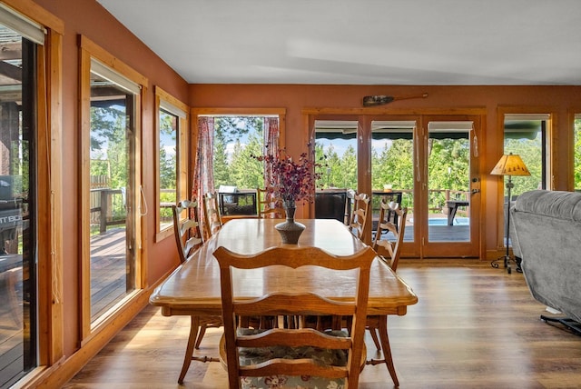 33893 Redgate Dr, Bigfork, MT 59911 - dining space with light wood-style flooring