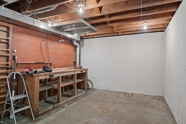 2015 Tower St, Missoula, MT 59804 - unfinished basement featuring a workshop area