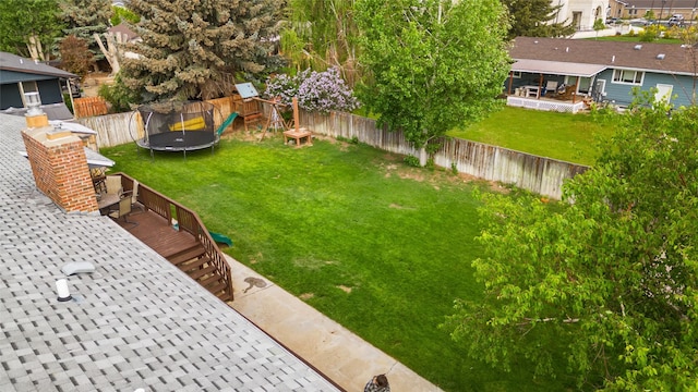1296 Bighorn Rd, Helena, MT 59602 - view of yard featuring a trampoline and a playground
