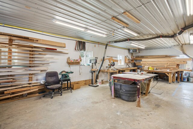 151 6th Ln NE, Fairfield, MT 59436 - garage with a workshop area