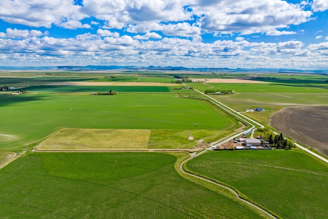 151 6th Ln NE, Fairfield, MT 59436 - aerial view of sparsely populated area with mountains