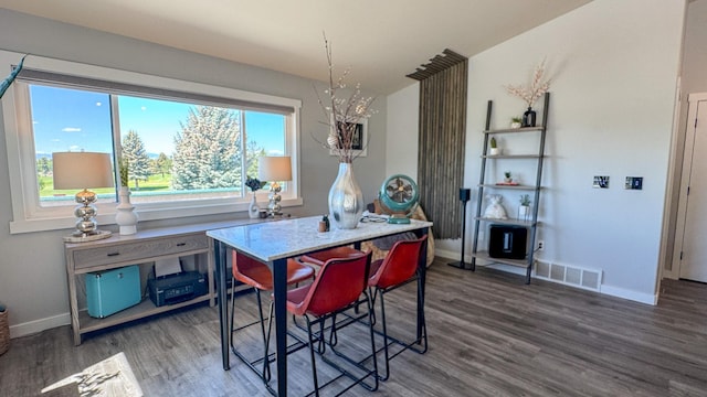 4134 Fox Ridge Dr, Helena, MT 59602 - dining space with baseboards and wood finished floors