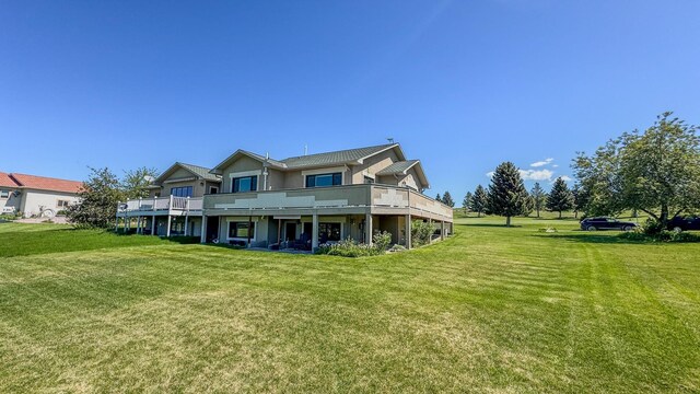4134 Fox Ridge Dr, Helena, MT 59602 - back of property featuring a lawn
