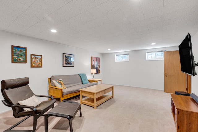630 Woodworth Ave, Missoula, MT 59801 - living area featuring light colored carpet and recessed lighting