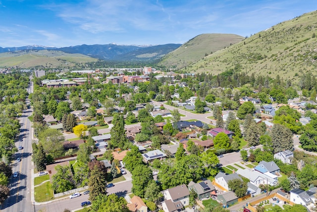630 Woodworth Ave, Missoula, MT 59801 - aerial view of property and surrounding area featuring mountains
