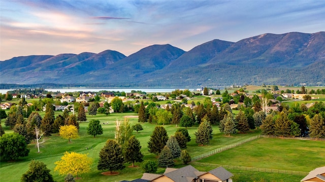 309 Timberwolf Dr, Polson, MT 59860 - view of mountain backdrop with a large body of water