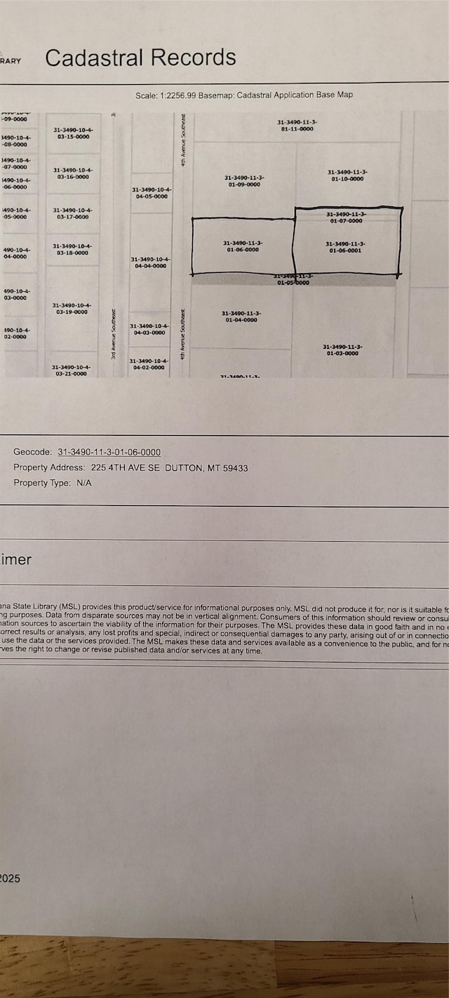 225 4th Ave SE, Dutton, MT 59433 - view of miscellaneous document