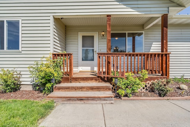 144 Beargrass Ln, Kalispell, MT 59901 - property entrance with a porch