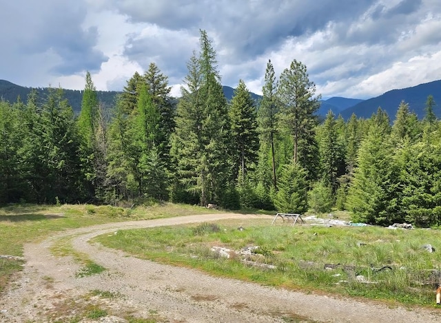 438 Little Mill Creek Rd, Saint Regis, MT 59866 - mountain view featuring a forest