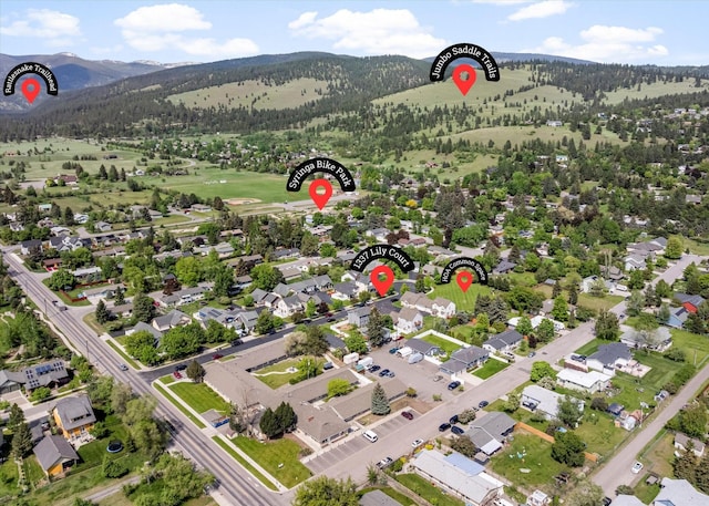 1337A Lily Ct, Missoula, MT 59802 - drone / aerial view of a mountain backdrop