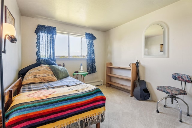 2404 56th St, Missoula, MT 59803 - carpeted bedroom featuring a baseboard heating unit