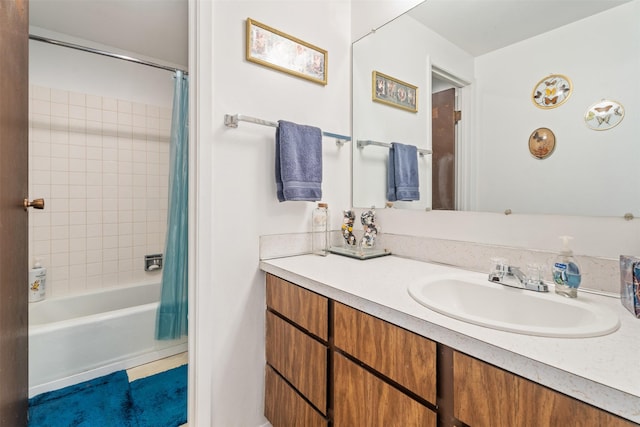 2404 56th St, Missoula, MT 59803 - full bathroom with vanity and shower / bath combo