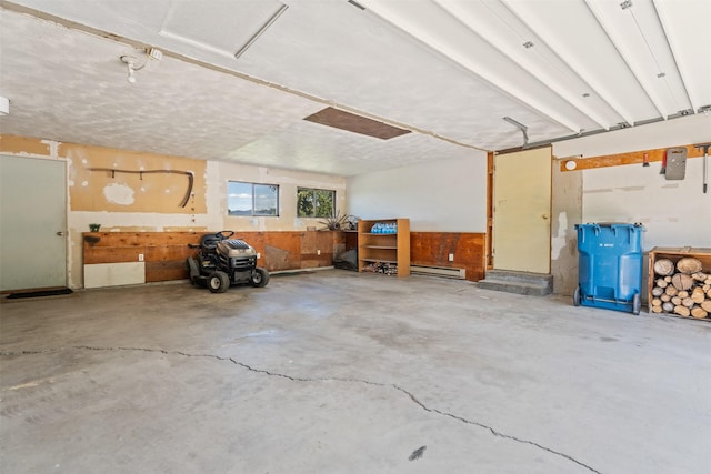 2404 56th St, Missoula, MT 59803 - garage featuring baseboard heating