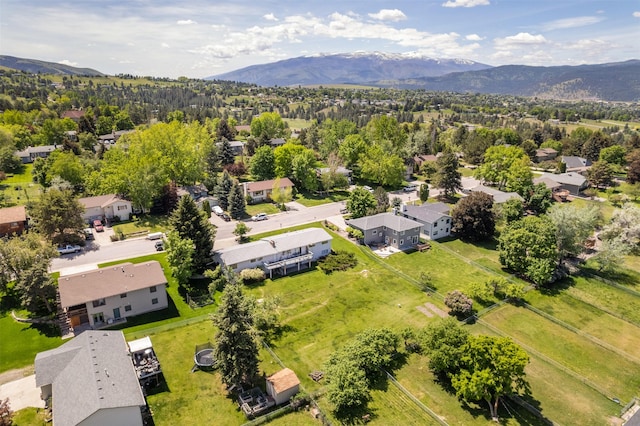 2404 56th St, Missoula, MT 59803 - aerial view of residential area with a mountainous background
