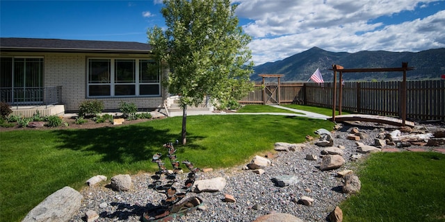 345 Ash Dr, Butte, MT 59701 - view of yard featuring a mountain view