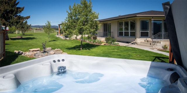 345 Ash Dr, Butte, MT 59701 - view of grassy yard featuring a mountain view