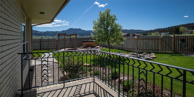 345 Ash Dr, Butte, MT 59701 - balcony featuring a mountain view