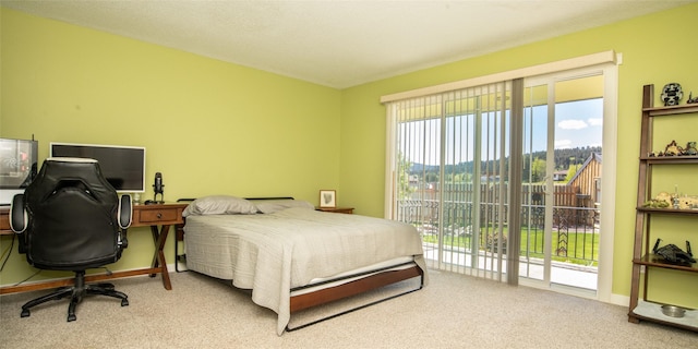 345 Ash Dr, Butte, MT 59701 - carpeted bedroom featuring access to exterior
