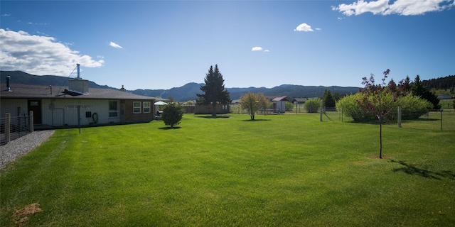 345 Ash Dr, Butte, MT 59701 - view of yard featuring a mountain view