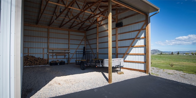 345 Ash Dr, Butte, MT 59701 - garage with a mountain view