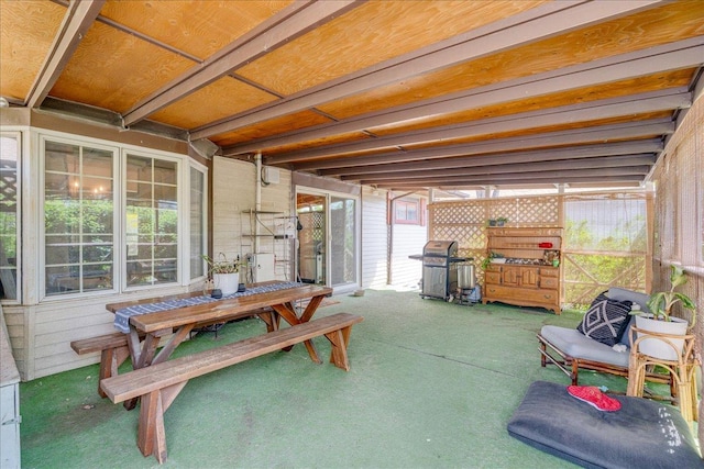 1712 1st Ave N, Great Falls, MT 59401 - sunroom featuring outdoor dining area