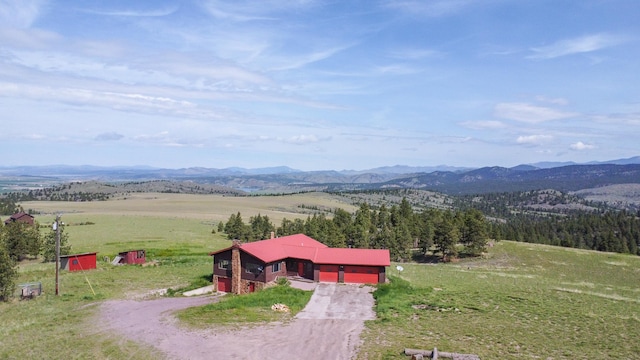 6180 Elkhorn Rd, Helena, MT 59602 - overview of rural landscape featuring a mountainous background
