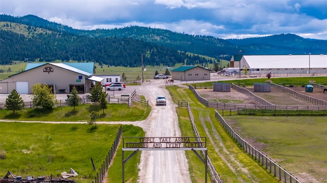 300 Morning View Dr, Kalispell, MT 59901 - view of rural area with a mountain backdrop and agricultural land