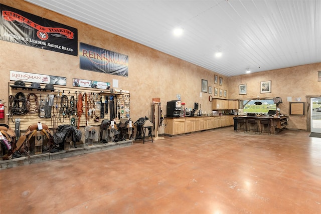 300 Morning View Dr, Kalispell, MT 59901 - misc room with finished concrete floors and a textured wall