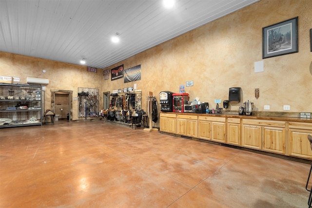 300 Morning View Dr, Kalispell, MT 59901 - miscellaneous room featuring concrete floors and a wall mounted air conditioner