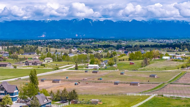 300 Morning View Dr, Kalispell, MT 59901 - aerial view of sparsely populated area with a mountainous background