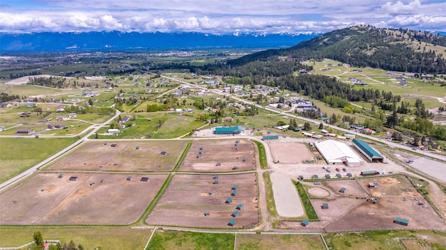 300 Morning View Dr, Kalispell, MT 59901 - aerial view of property and surrounding area with a mountainous background
