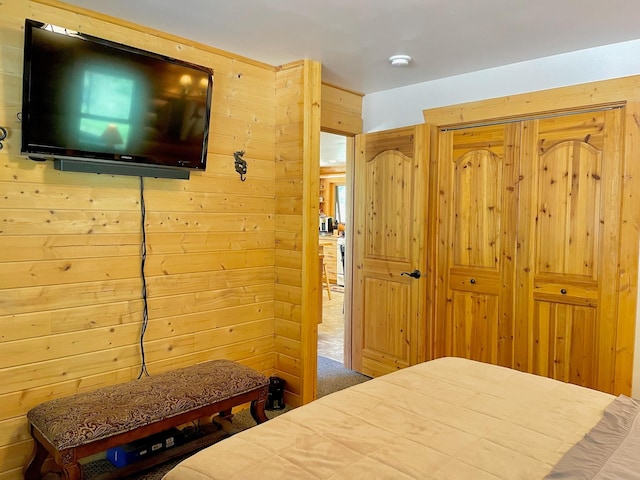 30 Williams Gulch Loop, Philipsburg, MT 59858 - carpeted bedroom featuring wood walls