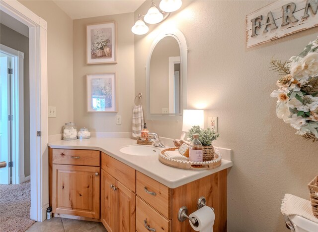 5946 Johnson Rd, East Helena, MT 59635 - bathroom with vanity and tile patterned flooring