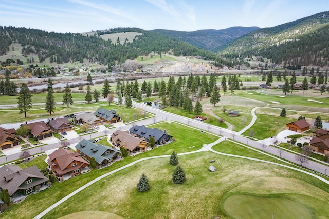 1112 Anglers Bend Way, Missoula, MT 59802 - view of property location featuring a mountain backdrop, a golf club, and nearby suburban area